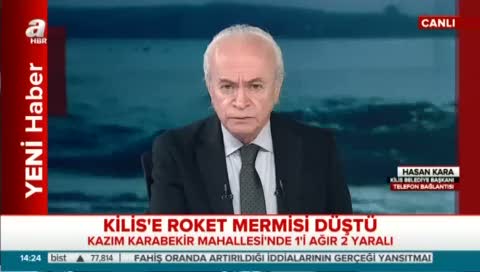Kilis'e roket mermisi düştü