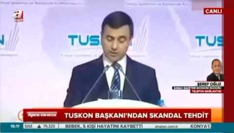 Tuskon Başkanı'ndan skandal tehdit!