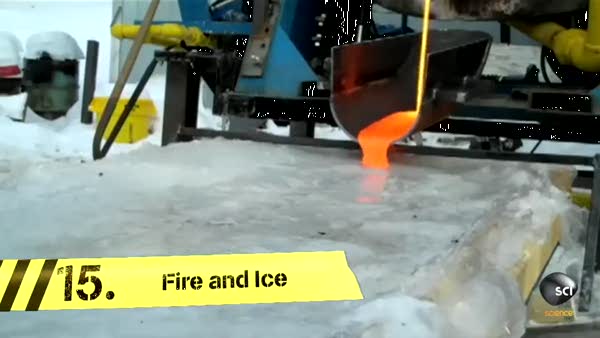 Buzun üstüne lav dökülürse ne olur?