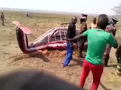 Buda Afrika tipi hava kuvvetleri helikopteri!