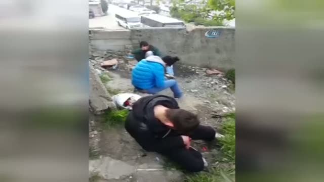 Uyuşturucu içen gençlerin ibretlik görüntüsü