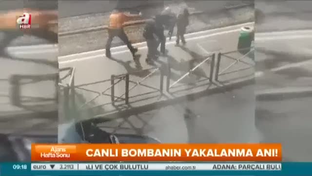 Canlı bombanın yakalanma anı!