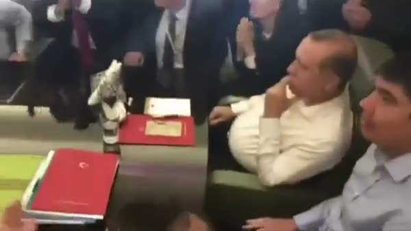 Cumhurbaşkanı Erdoğan gole böyle sevindi