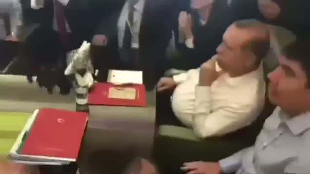 Cumhurbaşkanı Erdoğan Hakan'ın golüne böyle sevindi