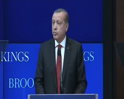 Erdoğan Brookings Enstitüsü'nde konuştu