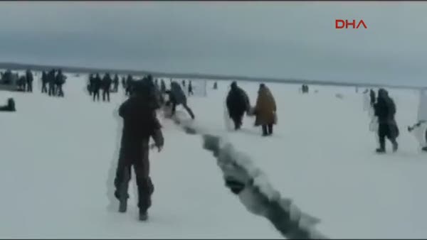 Buz tabakası kırılınca yüzlerce balıkçı ölümle yüzyüze geldi
