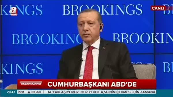 Cumhurbaşkanı Erdoğan ABD'de soruları cevapladı