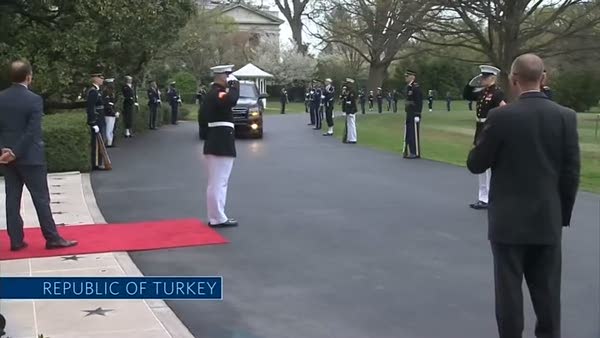 Erdoğan, Beyaz Saray’a geldi