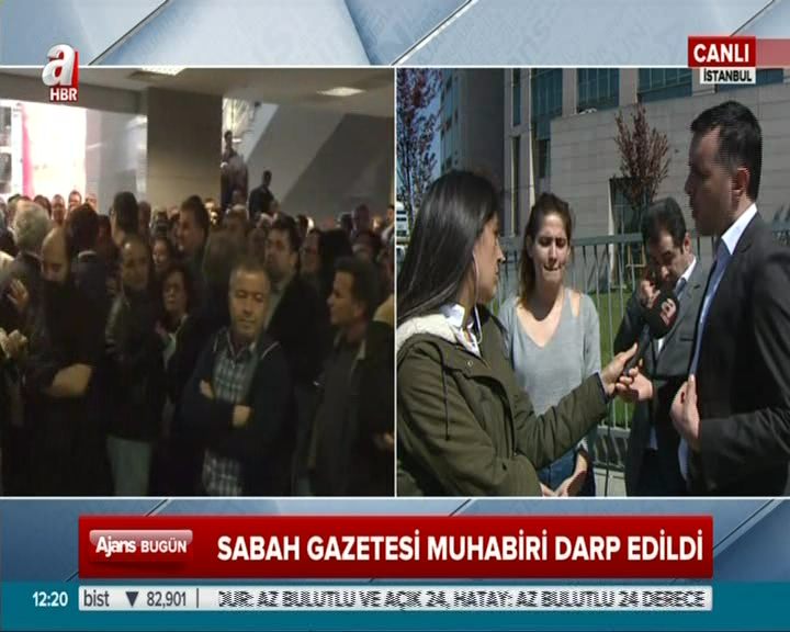 Cumhuriyet ve Birgün yazarları sabah muhabirine saldırdı!