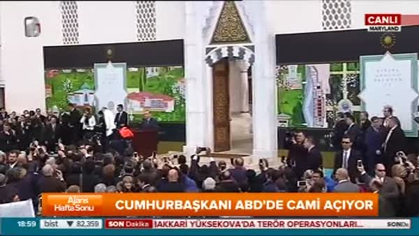 Cumhurbaşkanı Erdoğan ABD'de Cami açılışında konuştu