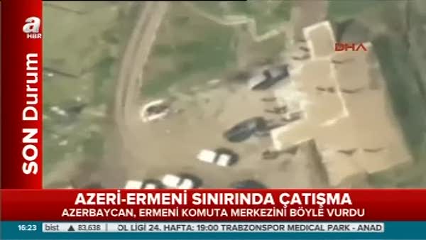 Azerbaycan Ordusu Ermenistan komuta merkezini böyle vurdu