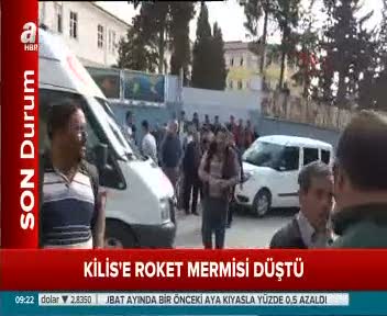 Kilis'e roket mermisi düştü