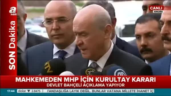 MHP Lideri Devlet Bahçeli kayyum kararını değerlendirdi
