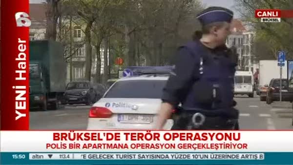 Brüksel’de apartmana polis baskını