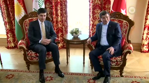 Başbakan Ahmet Davutoğlu, Neçirvan Barzani ile görüştü