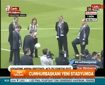 Cumhurbaşkanı Erdoğan Stadyumda