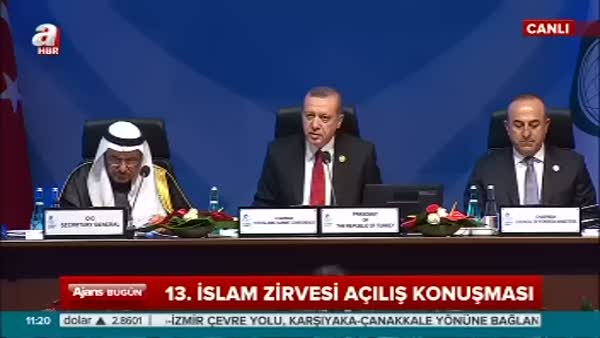 Cumhurbaşkanı Erdoğan İslam İşbirliği Konferansı'nın açılış konuşmasını yaptı