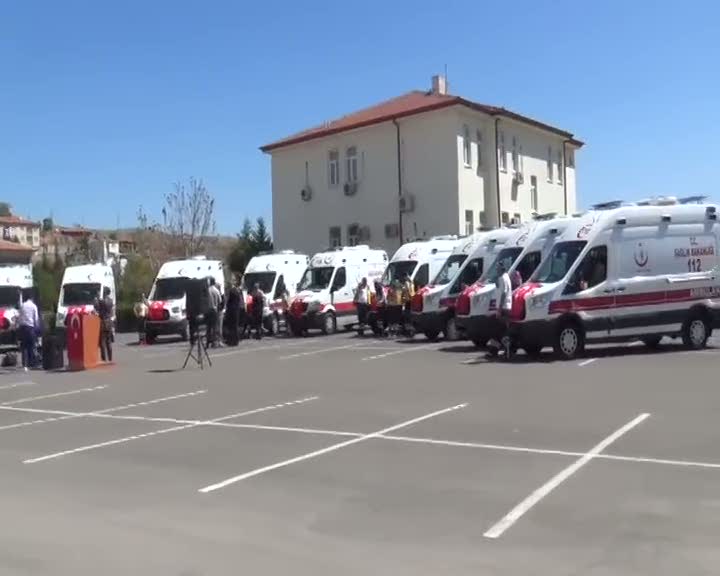 Aksaray’da 9 adet ambulans