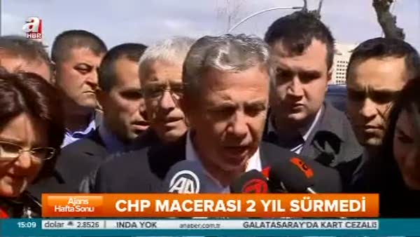 Mansur Yavaş CHP'den istifa etti!