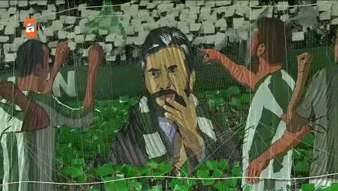 Konyaspor taraftarından muhteşem koreografi