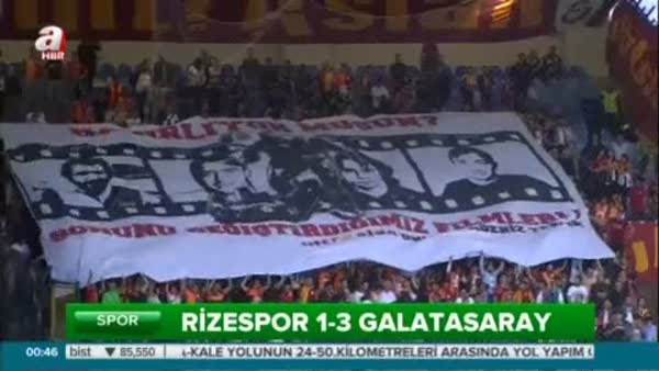 Çaykur Rizespor: 1- Galatasaray: 3 (Özet)
