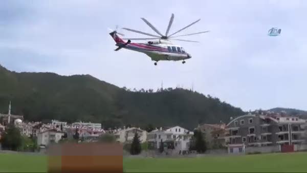 Mustafa Sarıgül’ün oğlu helikopterle yatına bakmaya geldi