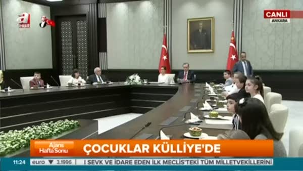 CumhurBaşkanı Erdoğan koltuğunu devrederken yaptığı konuştu