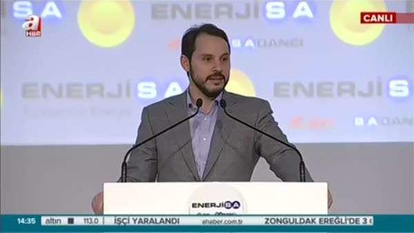 Enerji Bakanı Berat Albayrak Adana'da Tufanbeyli Santrali Açılış töreninde konuştu