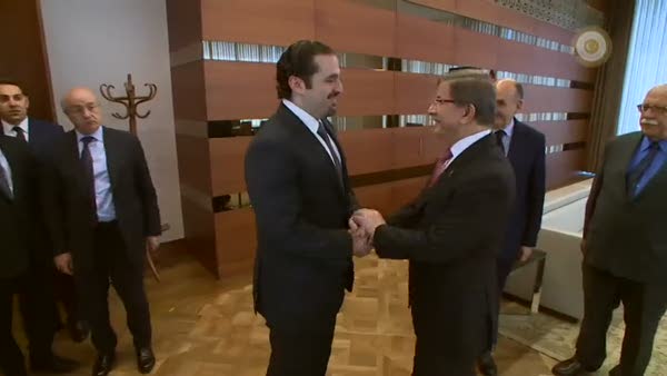 Başbakan Davutoğlu, Eski Lübnan Başbakanı Hariri ile görüştü