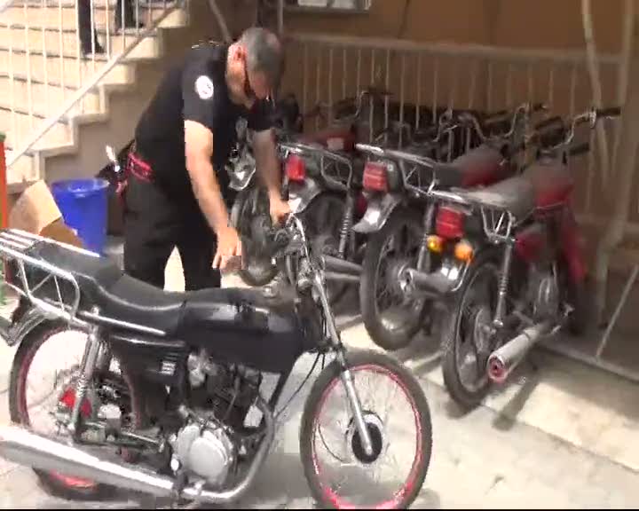 Çaldığı motosikleti modifiye eden zanlı yakalandı