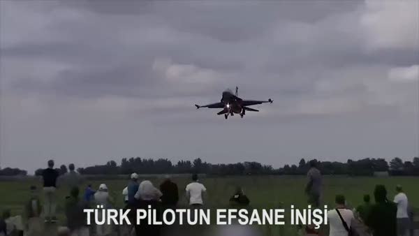 Türk F16 pilotunun efsane inişine özenince az kalsın insanları öldürecekti!