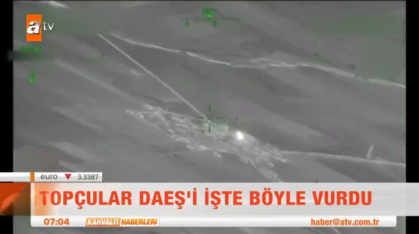 Türk Silahlı Kuvvetleri'nin Kilis'e roket atan teröristleri vurma anı!