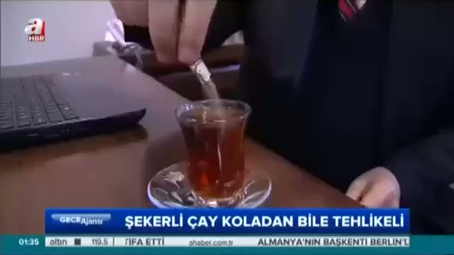 Şekerli çay koladan bile tehlikeli