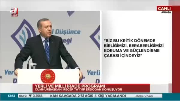 Cumhurbaşkanı Erdoğan Batı'ya seslendi!