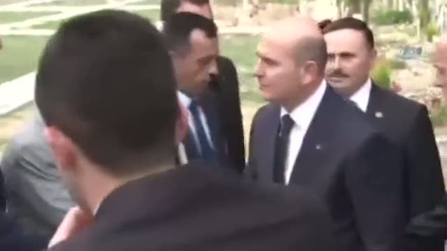 Çalışma ve Sosyal Güvenlik Bakanı Süleyman Soylu gözyaşlarına hakim olamadı