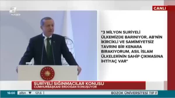 Erdoğan: 'Su akar Türk bakar' diyorlardı!
