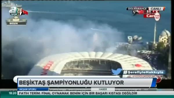 Beşiktaş stada giriş yaptı