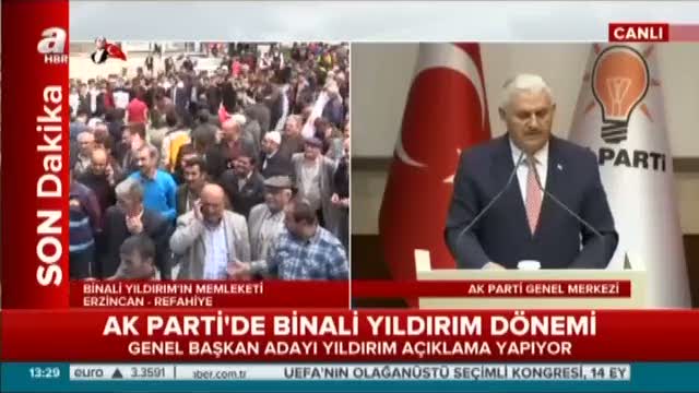 Genel Başkan Adayı Binali Yıldırım'dan terör mesajı
