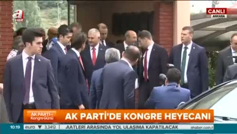 Binali Yıldırım kongreye doğru yola çıktı!