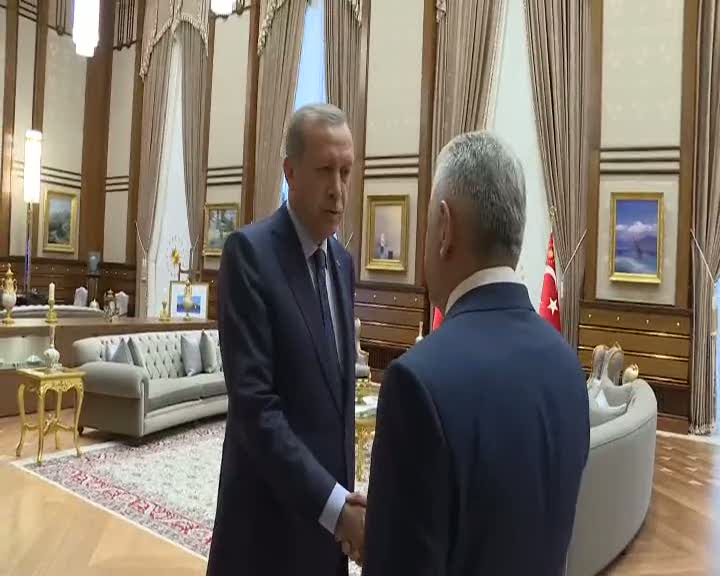 Cumhurbaşkanı Erdoğan, Binali Yıldırımı kabul etti