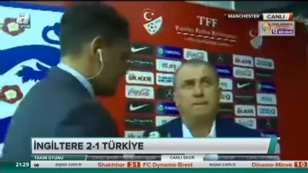 Fatih Terim İngiltere Türkiye maçı sonu sorularını yanıtladı