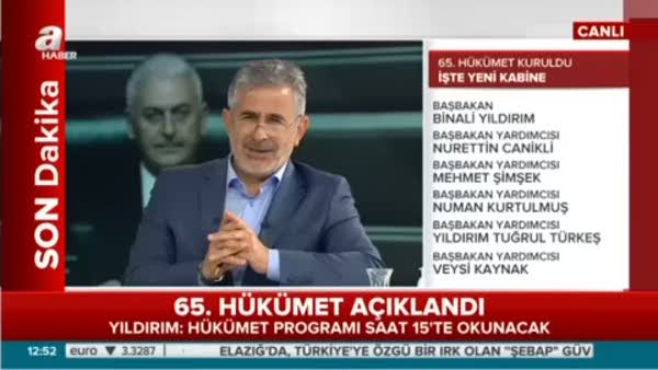 Gazeteci Yazar Ekrem Kızıltaş yeni kabineyi değerlendirdi
