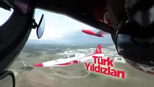 Türk Yıldızları'nın 360 derece 'baş döndüren' görüntüleri