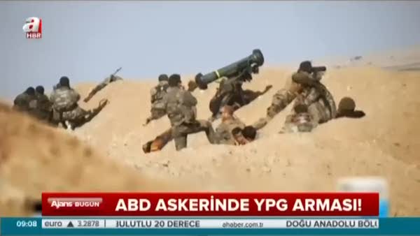 ABD askerinde YPG arması!