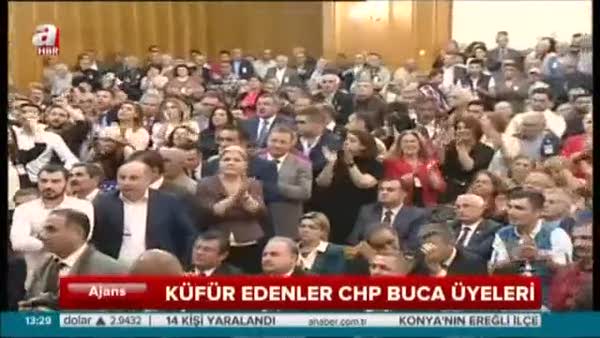 Küfürlü sloganı atanlar CHP Buca üyeleri çıktı