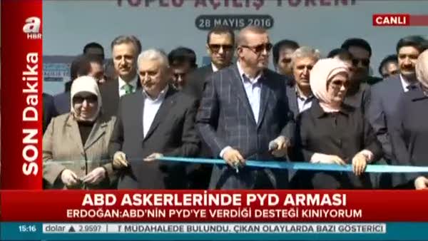 Cumhurbaşkanı Erdoğan ve Başbakan Binali Yıldırım toplu açılış gerçekleştirdi
