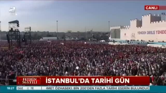 Başbakan Yıldırım fetih şöleninde açıklamalarda bulundu