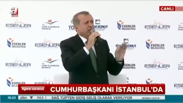 Erdoğan Kentsel Dönüşüm Konutlar Teslim töreninde konuştu!