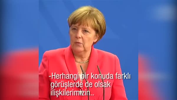 Angela Merkel'den ilk açıklama