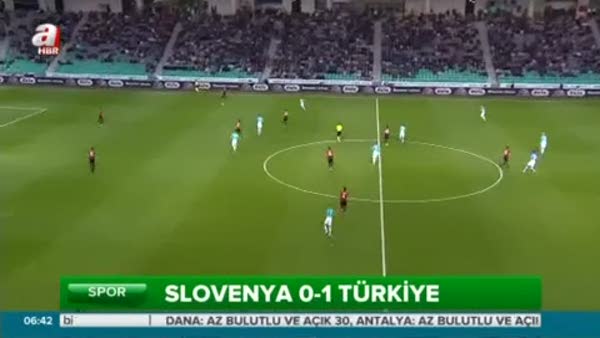 Slovenya: 0 - Türkiye: 1 Maç Özeti İzle!